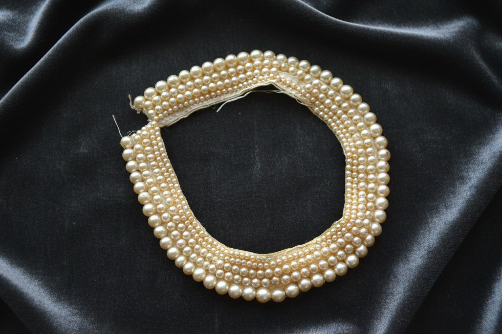 Vintage Mid-Century Glentex Multi-Strand Faux Pearl Collar Necklace