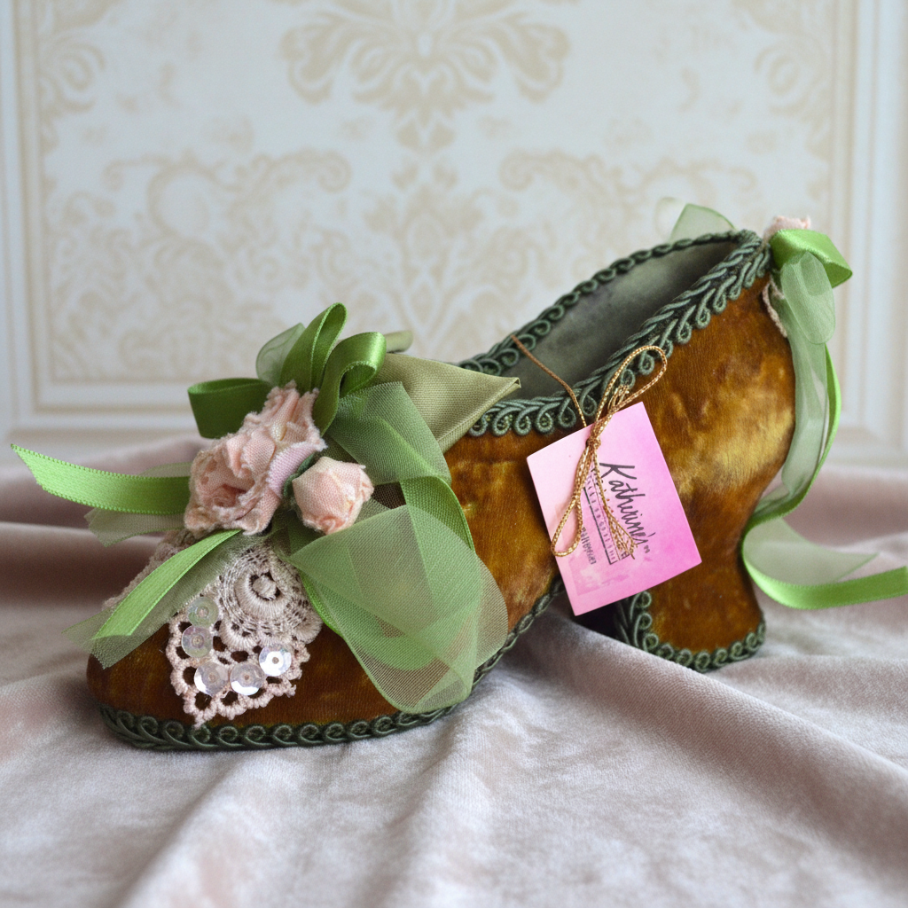 Vintage Katherine's Collection Victorian-Style Decorative Shoe Figurine